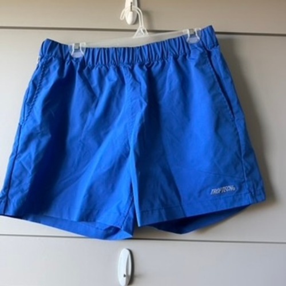 Troptech Shorts Mens XL Blue Quick Dry Ripstop‎ Fishing Hiking Swim Trunks Surf